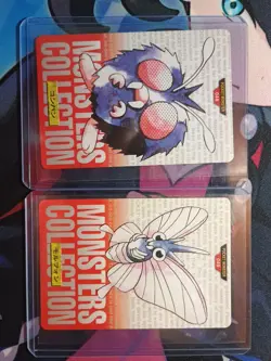 Bandai 048 & 049 Red Pokemon Card 1996 Nintendo Venonat & Venomoth Carddass NM - Image 1