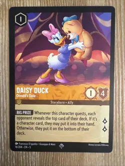 Disney Lorcana Shimmering Skies - Daisy Duck Donald's Date 16/204 Non Foil Card - Image 1