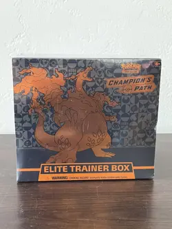 Pokemon TCG: Charizard Champion’s Path Elite Trainer Box (155+ Cards) NEW SEALED 820650805455 - Image 1