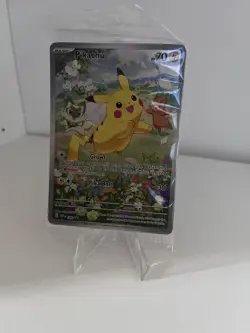 NM Pokemon Pikachu SVP 088 Black Star Promo Card Sealed Paldea Adventure Chest - Image 1