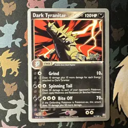 Pokemon Dark Tyranitar Card 19/109 World Championship 2005 TCG - Image 1