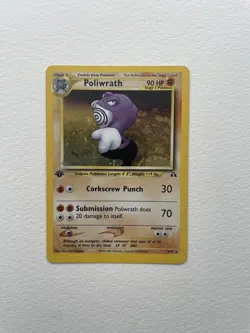 Pokemon Card: Neo Discovery 1st Edition Holo Rare: Poliwrath 9/75 - Image 4