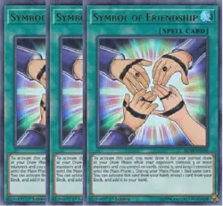 Yugioh - Symbol of Friendship x 3 - 1st Edition - Ultra Rare NM - Free Holo Card - Image 1