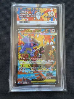 Ace Grading 10 Mega Kangaskhan EX 089/063 Mega Symphonia Japanese Pokemon Card - Image 1