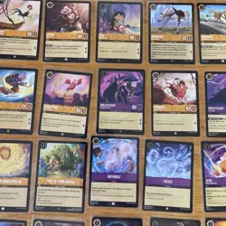 Disney Lorcana Chapter 1 Lot Over 100 Cards No Duplicates All Cards Pictured (P) - Image 3
