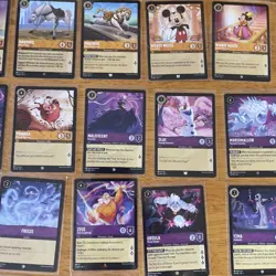 Disney Lorcana Chapter 1 Lot Over 100 Cards No Duplicates All Cards Pictured (P) - Image 4