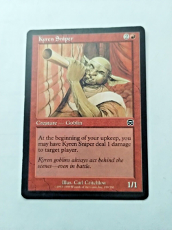 U MTG Kyren Sniper Mercadian Masques 199/350 Regular Common - Edge wear - pics - Image 1