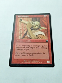 U MTG Kyren Sniper Mercadian Masques 199/350 Regular Common - Edge wear - pics - Image 2