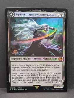 Sephiroth Fabled SOLDIER Prerelease MTG Magic FFVII Final Fantasy 7 GERMAN - Image 1