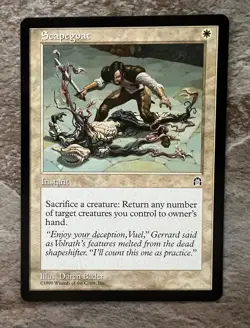 MTG Scapegoat Stronghold Regular Magic the Gathering Excellent Condition - Image 1