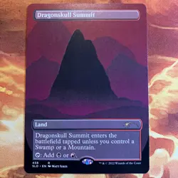 MTG Borderless Dragonskull Summit Secret Lair Drop Near-Mint Rare Land!! - Image 1