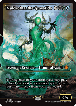 Muldrotha, the Gravetide (Showcase) [Foundations] Magic MTG - Image 1