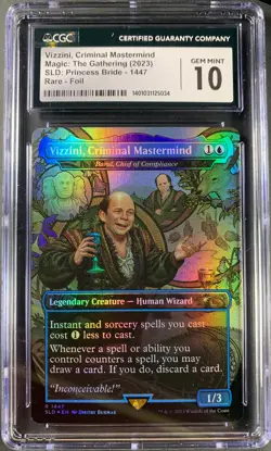 Vizzini, Criminal Mastermind - Princess Bride Secret Lair Drop Foil MTG CGC 10 - Image 1
