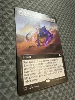 MTG Grave Endeavor #293 Extended Art Rare Commander: AITFR (AFC) - Image 3