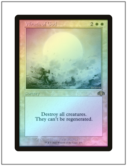 1x Wrath of God, Retro Frame Foil, Dominaria Remastered Magic MTG NM - Image 1