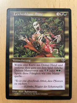 Leichenblasse Blute (Trugbilder, 1996) Magic Karte MtG Cadaverous Bloom Mirage - Image 1