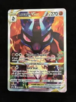 Pokemon TCG Lucario VSTAR SWSH291 Crown Zenith ETB Black Star Promo Card - Image 1