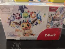 Pokemon TCG Prismatic Evolutions ETB with Booster Bundle Sealed NIB Costco 2pack - Image 1