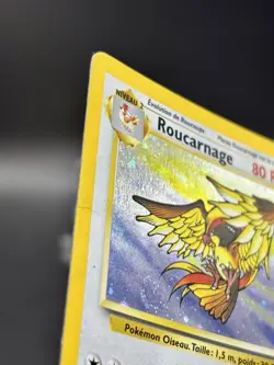Roucarnage (Pidgeot) 8/64 Rare Holo - Jungle Francais FRENCH Swirl Pokemon TCG - Image 2