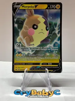Pokemon Morpeko V 079/202 Base Set Sword & Shield ULTRA RARE - Image 1