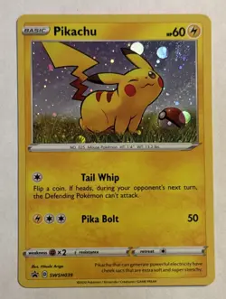 Pikachu SWSH039 Cosmos Holo Pokemon TCG Black Star Promo Ungraded - Image 1