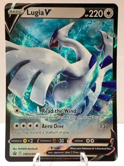 Pokemon Lugia V SWSH301 Sword & Shield BLACK STAR PROMO - Image 2