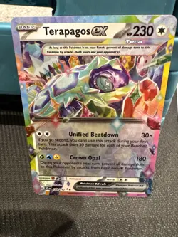 Pokemon - Terapagos ex - 128/142 - SV07: Stellar Crown - Holo - Double Rare NM - Image 1