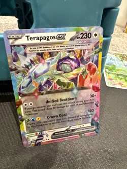 Pokemon - Terapagos ex - 128/142 - SV07: Stellar Crown - Holo - Double Rare NM - Image 2