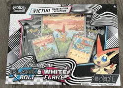 Pokemon Black Bolt White Flare 4 Booster Pack Victini Illustration Collection - Image 1