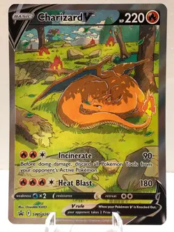 Pokemon Charizard V SWSH260 Sword & Shield BLACK STAR PROMO - Image 2