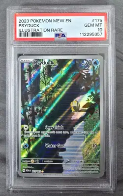 PSA 10 2023 POKEMON MEW EN-151 ILLUSTRATION RARE #175 PSYDUCK PSA 10 (3) - Image 1