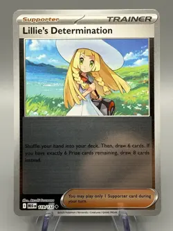 Lillie's Determination 119/132 - Reverse Holo Pokemon TCG Mega Evolution ME01 NM - Image 1