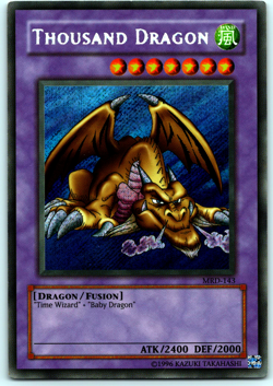 YUGIOH! THOUSAND DRAGON - SECRET RARE - UNLIMITED - MRD-143 - Image 1