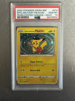 Special Delivery Pikachu PSA 10 Promo Card SUPER RARE - Image 1