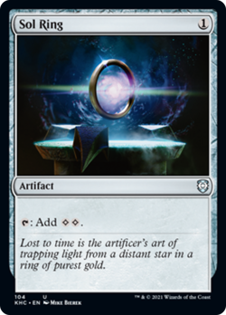 Sol Ring Kaldheim Commander HEAVILY PLD Artifact Uncommon MAGIC CARD ABUGames - Image 1