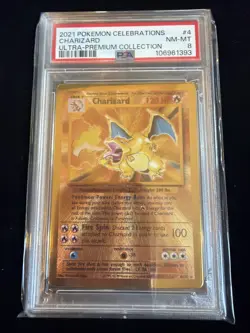 Charizard Celebrations Metal Card 004/102 Holo PSA 8 - Image 1