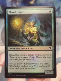 FOIL C 0211 Thawbringer Insect Creature Common Edge of Eternities MTG Card - Image 1