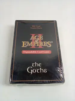Award-winning Age of Empires II Expandable Card Game SEALED 100 the Goths - Image 1