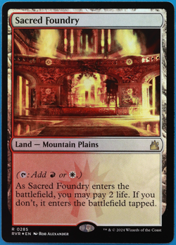 Sacred Foundry FOIL Ravnica Remastered MINT Land Rare CARD (503653) ABUGames - Image 1
