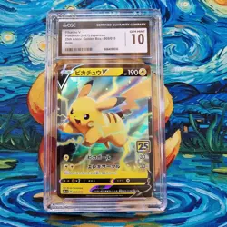 Pikachu V CGC 10 25th Anniversary Golden Box 005/015 Japanese Pokemon Card - Image 1