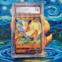 FLareon V CGC 10 Eeevee Heroes s6a 011/069 Japanese Pokemon Card - Image 1