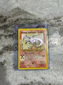 Pokemon TCG Shining Charizard Neo Destiny Holo Card 107/105 - Hp/dam Condition - Image 1