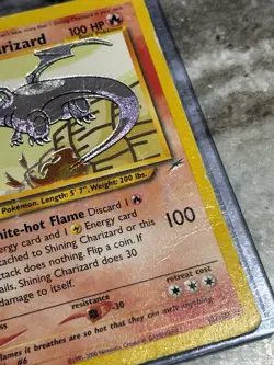 Pokemon TCG Shining Charizard Neo Destiny Holo Card 107/105 - Hp/dam Condition - Image 2