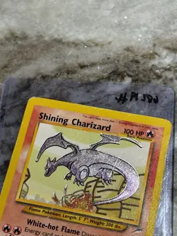 Pokemon TCG Shining Charizard Neo Destiny Holo Card 107/105 - Hp/dam Condition - Image 3