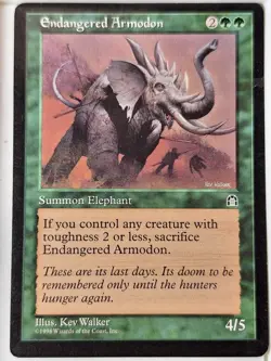 Endangered Armodon - Stronghold - Magic the Gathering MTG Nice! - Image 1
