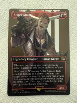 MTG Magic The Gathering Final Fantasy Seifer Almasy Borderless FOIL R 0389 M/NM - Image 1