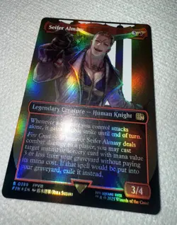 MTG Magic The Gathering Final Fantasy Seifer Almasy Borderless FOIL R 0389 M/NM - Image 3