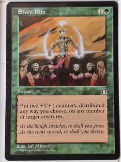 Elven Rite - Stronghold - Magic the Gathering MTG Nice! - Image 1