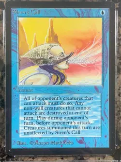 MTG Siren's Call x1 Beta Edition Graded CGC 9.5 GEM MINT, Magic the Gathering - Image 3