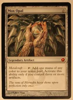 Mox Opal - Scars of Mirrodin - Light Play Magic MTG English Nice VG Good Edges - Image 1